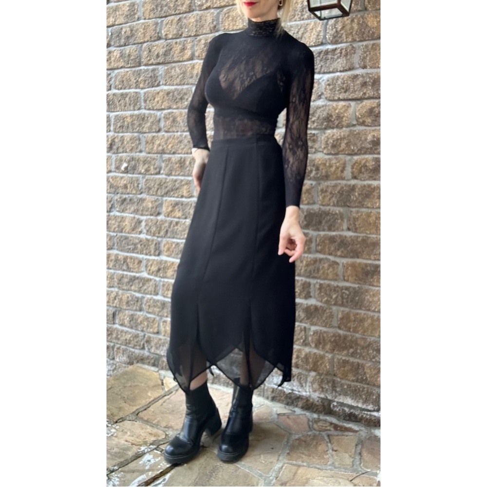 Elegant Black Maxi Skirt